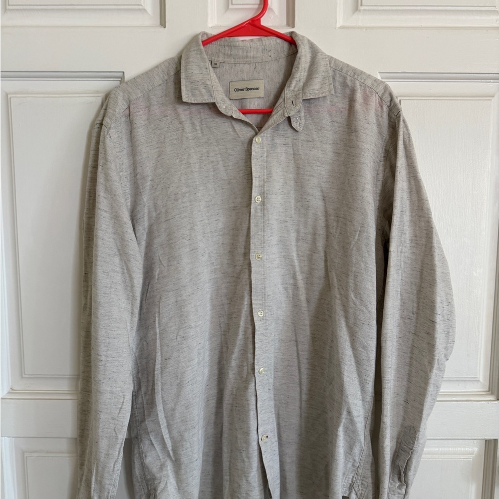 Oliver Spencer Light Gray Casual Shirt